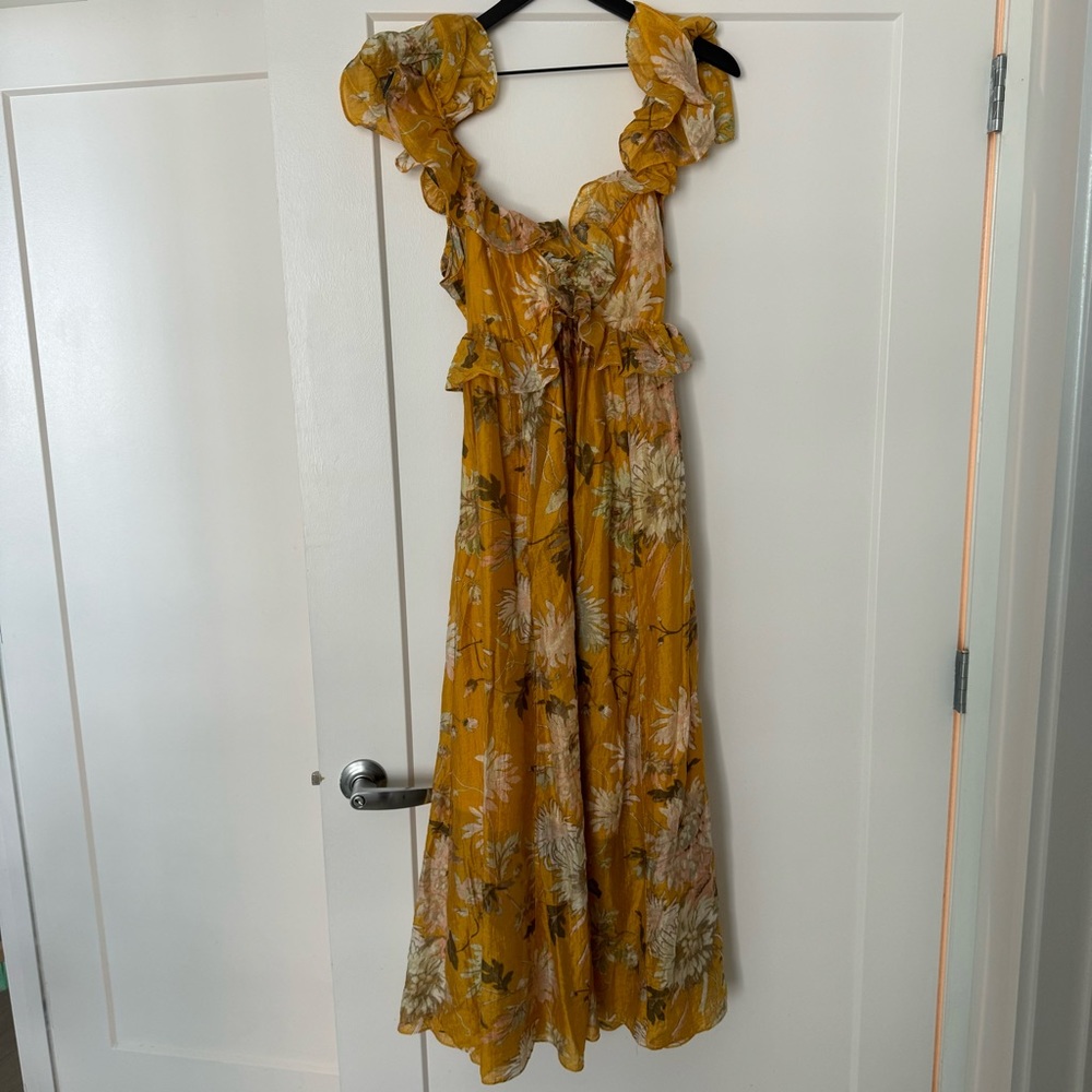 H&M Lyocell-blend Ruffled Dress. Size small - Picture 6 of 7